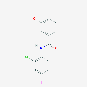 molecular formula C14H11ClINO2 B3741573 N-(2-chloro-4-iodophenyl)-3-methoxybenzamide 