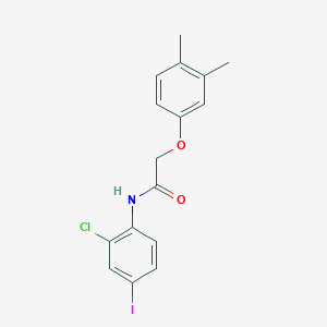 N-(2-chloro-4-iodophenyl)-2-(3,4-dimethylphenoxy)acetamide