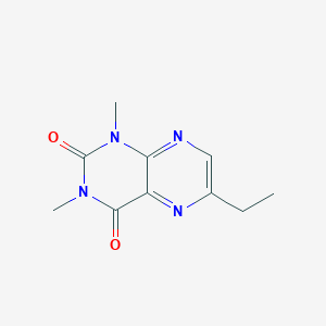 molecular formula C10H12N4O2 B374172 6-ethyl-1,3-dimethyl-2,4(1H,3H)-pteridinedione 