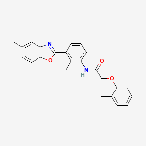 molecular formula C24H22N2O3 B3741726 N-[2-methyl-3-(5-methyl-1,3-benzoxazol-2-yl)phenyl]-2-(2-methylphenoxy)acetamide 