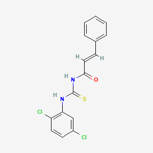 molecular formula C16H12Cl2N2OS B3741773 N-{[(2,5-dichlorophenyl)amino]carbonothioyl}-3-phenylacrylamide 