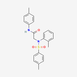molecular formula C23H24N2O3S B3741795 N~2~-(2-methylphenyl)-N~1~-(4-methylphenyl)-N~2~-[(4-methylphenyl)sulfonyl]glycinamide 