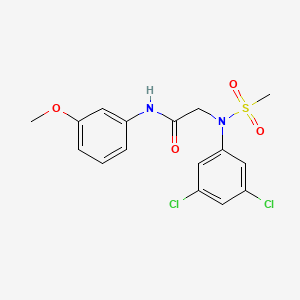 molecular formula C16H16Cl2N2O4S B3741826 N~2~-(3,5-dichlorophenyl)-N~1~-(3-methoxyphenyl)-N~2~-(methylsulfonyl)glycinamide 
