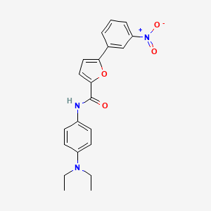 molecular formula C21H21N3O4 B3741834 N-[4-(diethylamino)phenyl]-5-(3-nitrophenyl)-2-furamide 