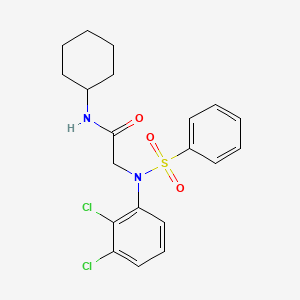 N~1~-cyclohexyl-N~2~-(2,3-dichlorophenyl)-N~2~-(phenylsulfonyl)glycinamide