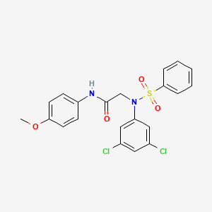 N~2~-(3,5-dichlorophenyl)-N~1~-(4-methoxyphenyl)-N~2~-(phenylsulfonyl)glycinamide