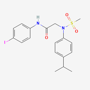 N~1~-(4-iodophenyl)-N~2~-(4-isopropylphenyl)-N~2~-(methylsulfonyl)glycinamide