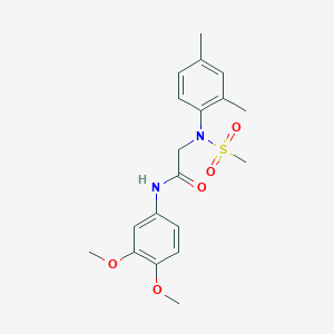 molecular formula C19H24N2O5S B3741881 N~1~-(3,4-dimethoxyphenyl)-N~2~-(2,4-dimethylphenyl)-N~2~-(methylsulfonyl)glycinamide 