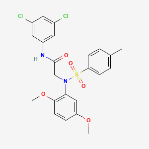 N~1~-(3,5-dichlorophenyl)-N~2~-(2,5-dimethoxyphenyl)-N~2~-[(4-methylphenyl)sulfonyl]glycinamide