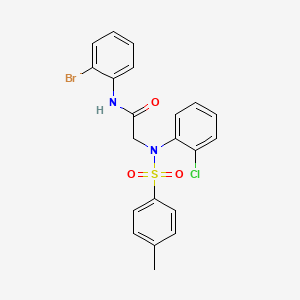 N~1~-(2-bromophenyl)-N~2~-(2-chlorophenyl)-N~2~-[(4-methylphenyl)sulfonyl]glycinamide