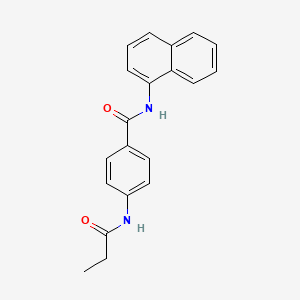 molecular formula C20H18N2O2 B3741924 N-1-naphthyl-4-(propionylamino)benzamide 