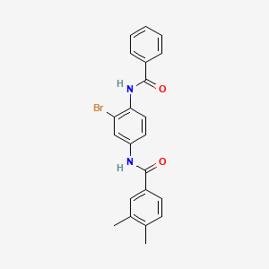 N-[4-(benzoylamino)-3-bromophenyl]-3,4-dimethylbenzamide