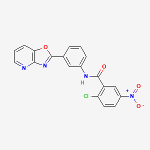 2-chloro-5-nitro-N-(3-[1,3]oxazolo[4,5-b]pyridin-2-ylphenyl)benzamide