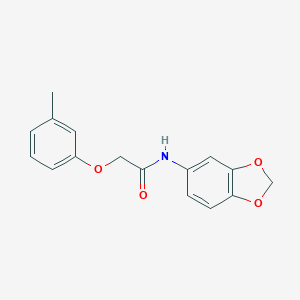 N-Benzo[1,3]dioxol-5-yl-2-m-tolyloxy-acetamide