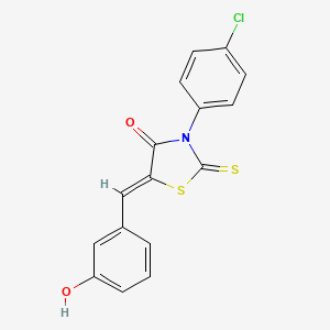 3-(4-chlorophenyl)-5-(3-hydroxybenzylidene)-2-thioxo-1,3-thiazolidin-4-one