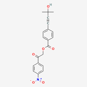 2-(4-nitrophenyl)-2-oxoethyl 4-(3-hydroxy-3-methyl-1-butyn-1-yl)benzoate