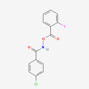4-chloro-N-[(2-iodobenzoyl)oxy]benzamide
