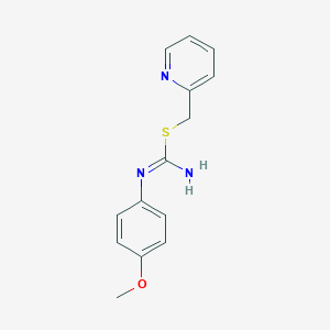 2-pyridinylmethyl N-(4-methoxyphenyl)imidothiocarbamate