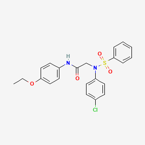 N~2~-(4-chlorophenyl)-N~1~-(4-ethoxyphenyl)-N~2~-(phenylsulfonyl)glycinamide