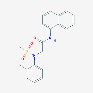 N~2~-(2-methylphenyl)-N~2~-(methylsulfonyl)-N~1~-1-naphthylglycinamide