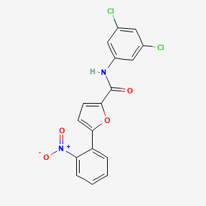 molecular formula C17H10Cl2N2O4 B3742083 N-(3,5-dichlorophenyl)-5-(2-nitrophenyl)-2-furamide 