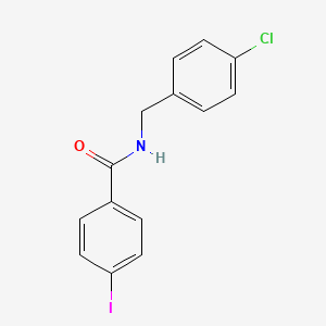 molecular formula C14H11ClINO B3742084 N-(4-chlorobenzyl)-4-iodobenzamide 