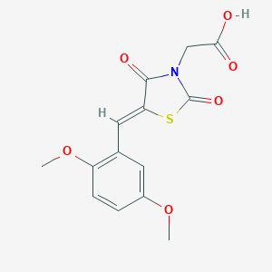 [5-(2,5-Dimethoxybenzylidene)-2,4-dioxo-1,3-thiazolidin-3-yl]acetic acid