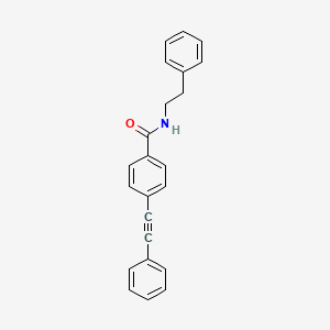 molecular formula C23H19NO B3742148 N-(2-phenylethyl)-4-(phenylethynyl)benzamide 