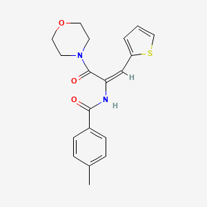 molecular formula C19H20N2O3S B3742154 4-methyl-N-[1-(4-morpholinylcarbonyl)-2-(2-thienyl)vinyl]benzamide 