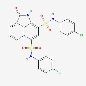 N,N'-bis(4-chlorophenyl)-2-oxo-1,2-dihydrobenzo[cd]indole-6,8-disulfonamide