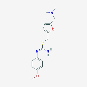 molecular formula C16H21N3O2S B374216 {5-[(dimethylamino)methyl]-2-furyl}methyl N-(4-methoxyphenyl)imidothiocarbamate 
