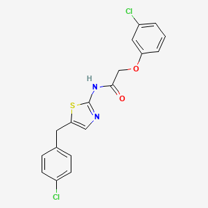 N-[5-(4-chlorobenzyl)-1,3-thiazol-2-yl]-2-(3-chlorophenoxy)acetamide