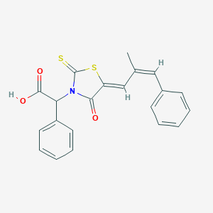 [5-(2-Methyl-3-phenyl-2-propenylidene)-4-oxo-2-thioxo-1,3-thiazolidin-3-yl](phenyl)acetic acid