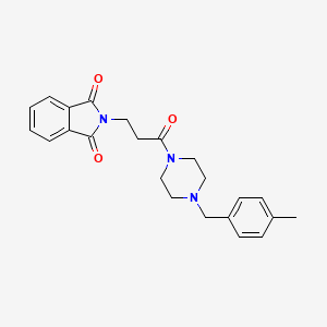 2-{3-[4-(4-methylbenzyl)-1-piperazinyl]-3-oxopropyl}-1H-isoindole-1,3(2H)-dione