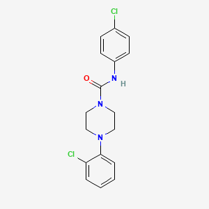 molecular formula C17H17Cl2N3O B3742210 4-(2-chlorophenyl)-N-(4-chlorophenyl)-1-piperazinecarboxamide 