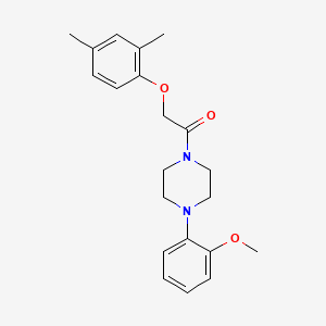 molecular formula C21H26N2O3 B3742224 1-[(2,4-dimethylphenoxy)acetyl]-4-(2-methoxyphenyl)piperazine 