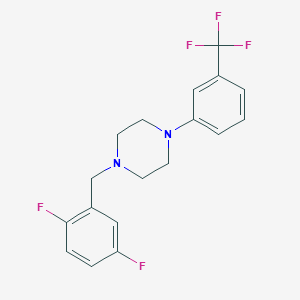 1-(2,5-difluorobenzyl)-4-[3-(trifluoromethyl)phenyl]piperazine