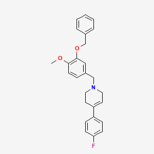 1-[3-(benzyloxy)-4-methoxybenzyl]-4-(4-fluorophenyl)-1,2,3,6-tetrahydropyridine