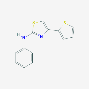molecular formula C13H10N2S2 B374227 N-phenyl-N-[4-(2-thienyl)-1,3-thiazol-2-yl]amine 