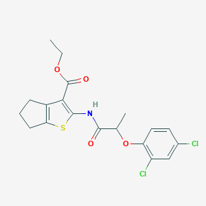 ethyl 2-{[2-(2,4-dichlorophenoxy)propanoyl]amino}-5,6-dihydro-4H-cyclopenta[b]thiophene-3-carboxylate