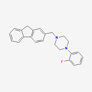 molecular formula C24H23FN2 B3742304 1-(9H-fluoren-2-ylmethyl)-4-(2-fluorophenyl)piperazine 