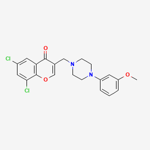 6,8-dichloro-3-{[4-(3-methoxyphenyl)-1-piperazinyl]methyl}-4H-chromen-4-one