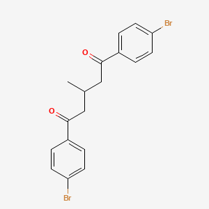 molecular formula C18H16Br2O2 B3742323 1,5-bis(4-bromophenyl)-3-methyl-1,5-pentanedione 