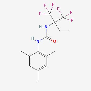 molecular formula C15H18F6N2O B3742350 N-[1,1-bis(trifluoromethyl)propyl]-N'-mesitylurea 