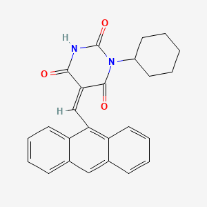 5-(9-anthrylmethylene)-1-cyclohexyl-2,4,6(1H,3H,5H)-pyrimidinetrione