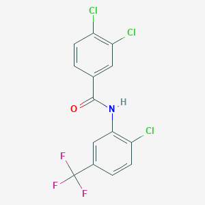 3,4-dichloro-N-[2-chloro-5-(trifluoromethyl)phenyl]benzamide