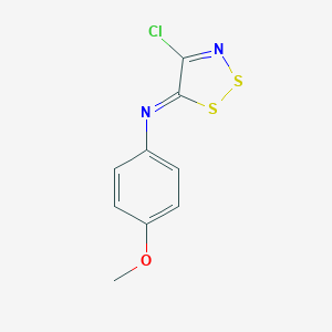 molecular formula C9H7ClN2OS2 B374239 4-chloro-N-(4-methoxyphenyl)dithiazol-5-imine CAS No. 75318-49-9