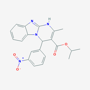 molecular formula C21H20N4O4 B374240 Propan-2-yl 2-methyl-4-(3-nitrophenyl)-1,4-dihydropyrimido[1,2-a]benzimidazole-3-carboxylate 