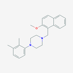 molecular formula C24H28N2O B3742404 1-(2,3-dimethylphenyl)-4-[(2-methoxy-1-naphthyl)methyl]piperazine 