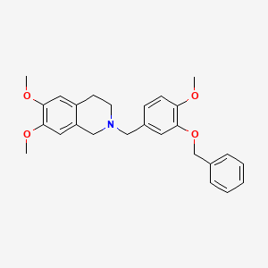 2-[3-(benzyloxy)-4-methoxybenzyl]-6,7-dimethoxy-1,2,3,4-tetrahydroisoquinoline